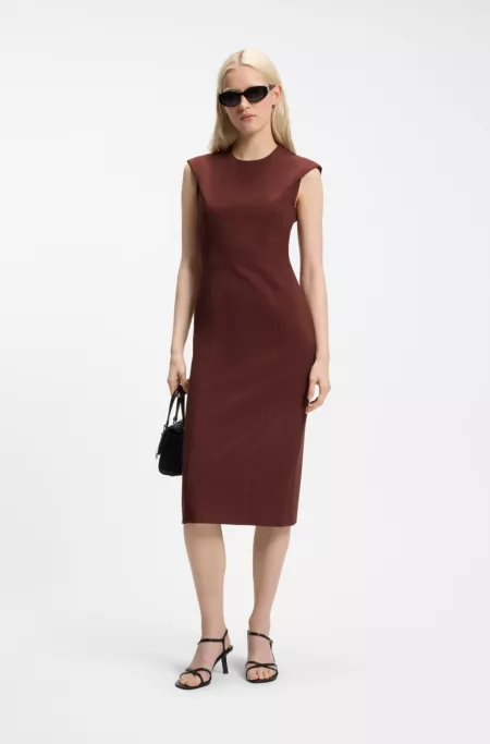 Robe Slim à mancherons