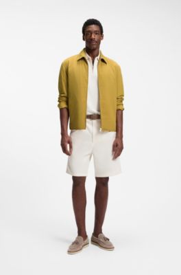 Regular-fit jacket with water-repellent finish, Gold