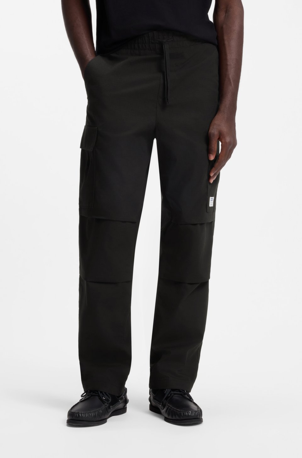 Relaxed-fit cargo trousers in cotton ripstop