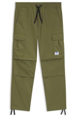 Hugo Relaxed-fit cargo trousers in cotton ripstop cargobyxor herr – bild 4
