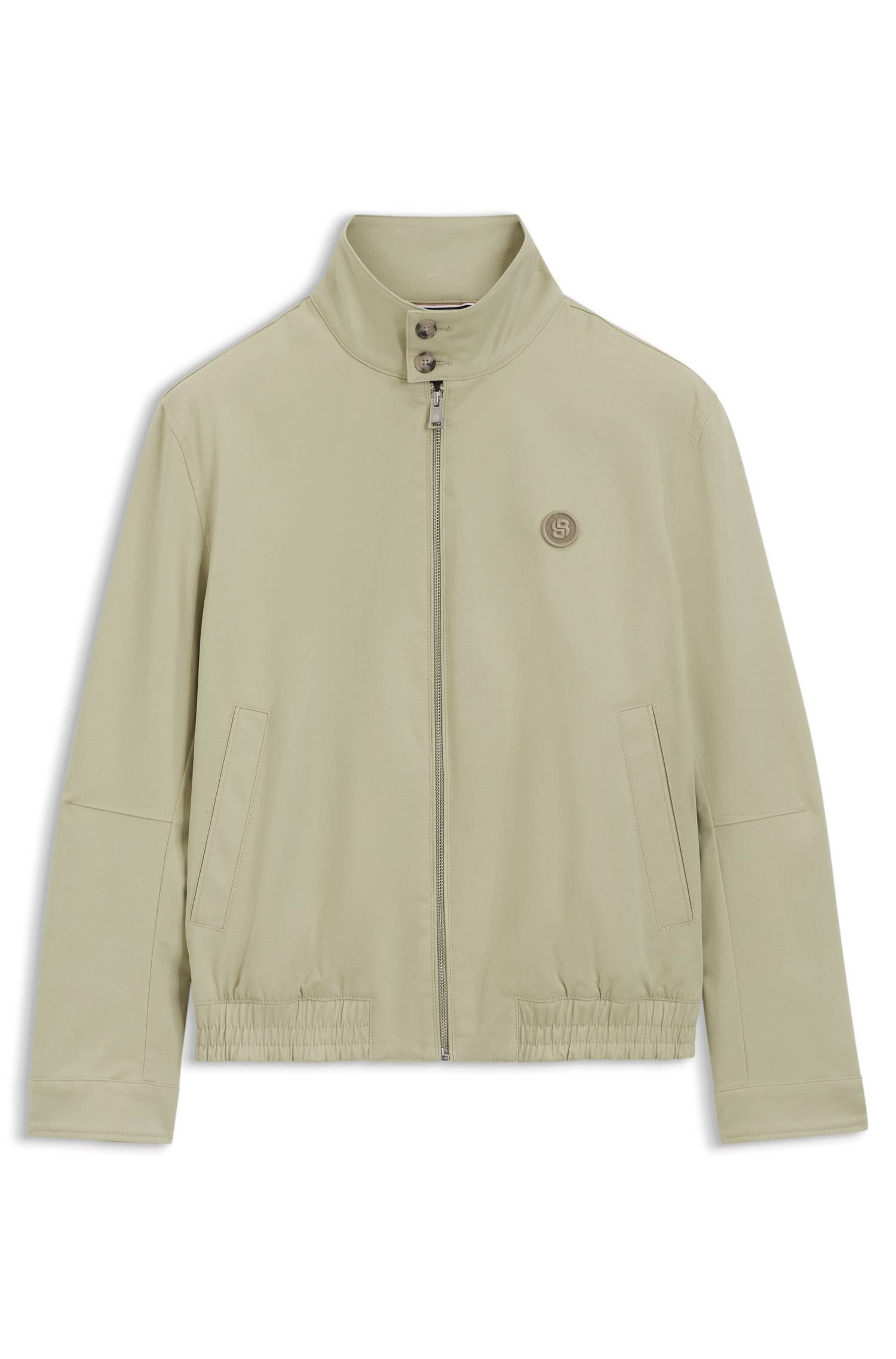 Boss Water-repellent jacket in mercerised stretch cotton snörskor herr – bild 4