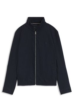 Water-repellent jacket in mercerised stretch cotton