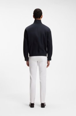 Water-repellent jacket in mercerised stretch cotton 2