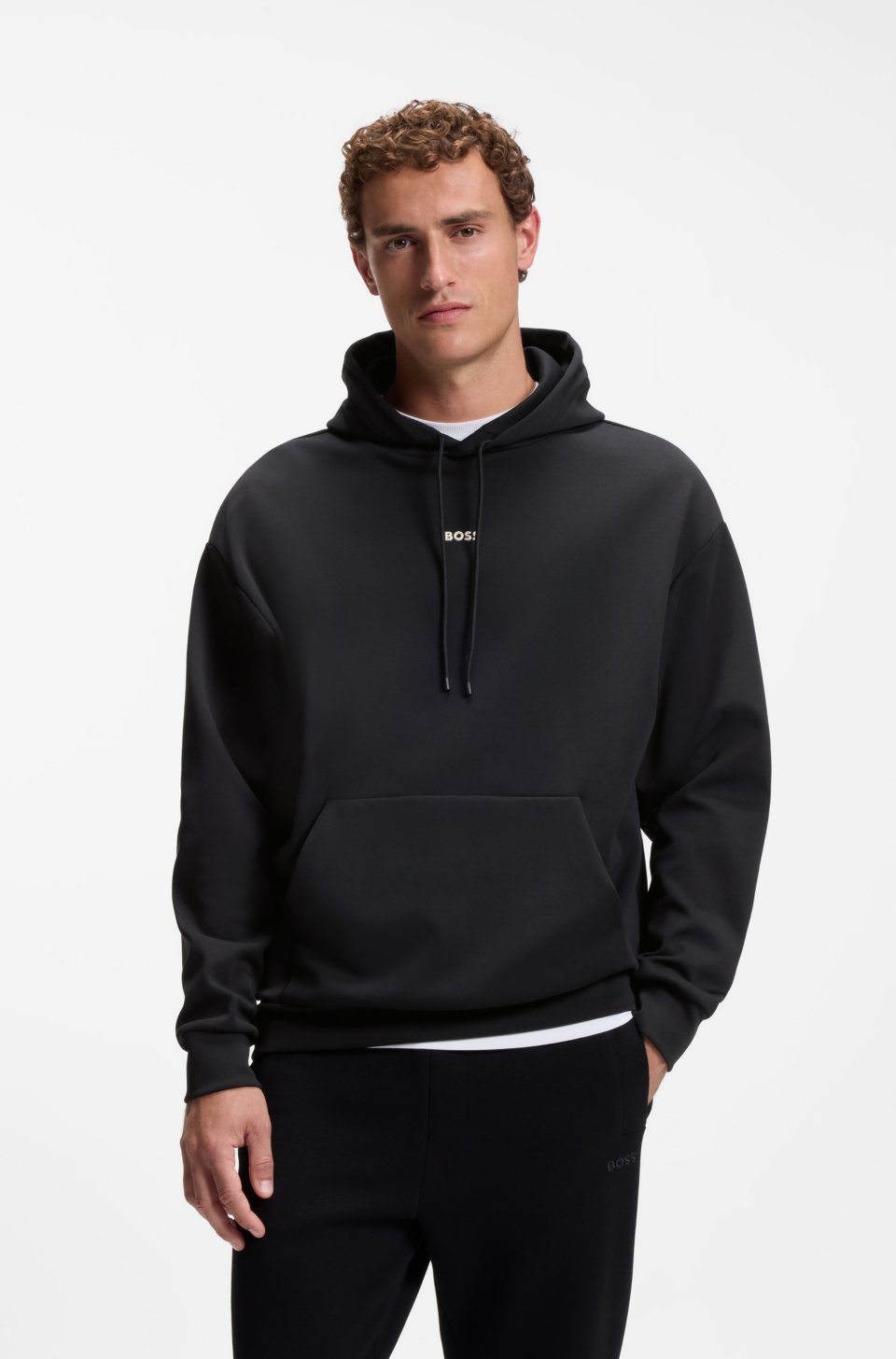 Cotton-blend hoodie