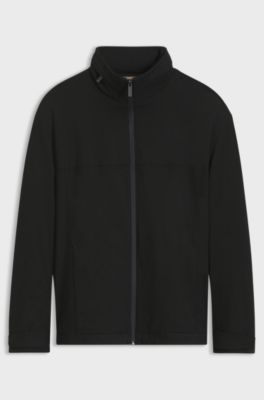BOSS x ASTON MARTIN jacket in comfort-stretch fabric, Black