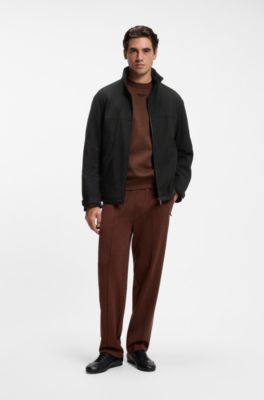 BOSS x ASTON MARTIN jacket in comfort-stretch fabric, Black