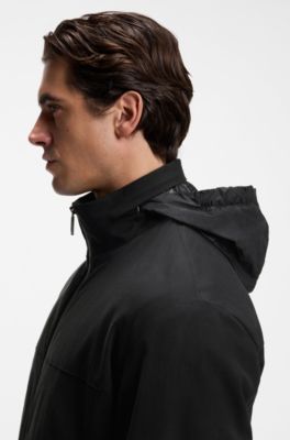 BOSS x ASTON MARTIN jacket in comfort-stretch fabric, Black