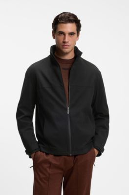 BOSS x ASTON MARTIN jacket in comfort-stretch fabric, Black