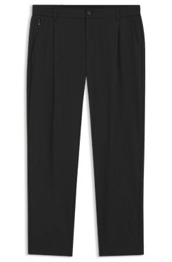 Relaxed-fit trousers with front pleats