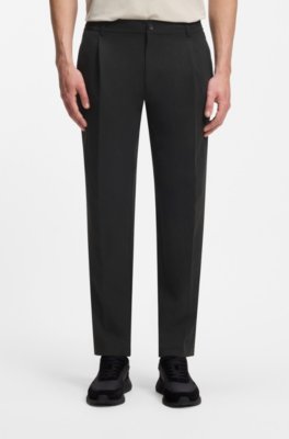Relaxed-fit trousers with front pleats