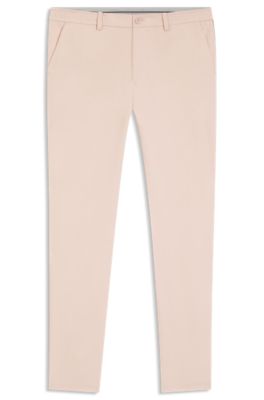 Regular-fit trousers in water-repellent stretch fabric, Light Orange