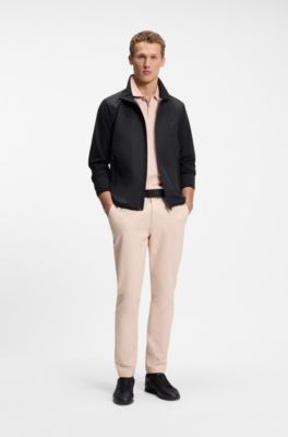 Regular-fit trousers in water-repellent stretch fabric, Light Orange