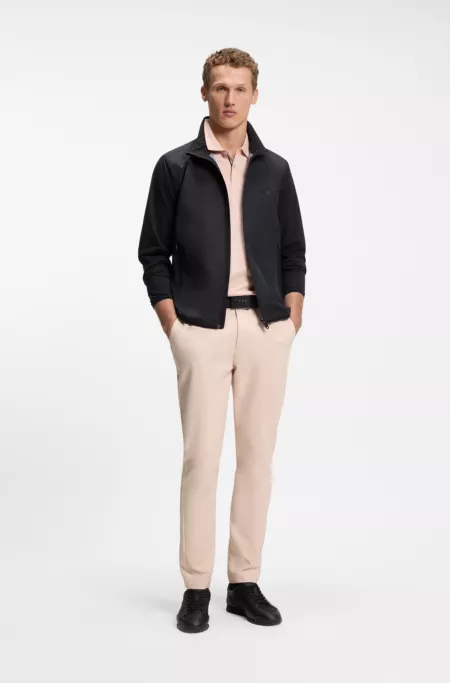 Regular-fit trousers in water-repellent stretch fabric