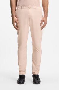 Regular-fit trousers in water-repellent stretch fabric, Light Orange