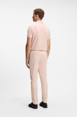 Regular-fit trousers in water-repellent stretch fabric, Light Orange