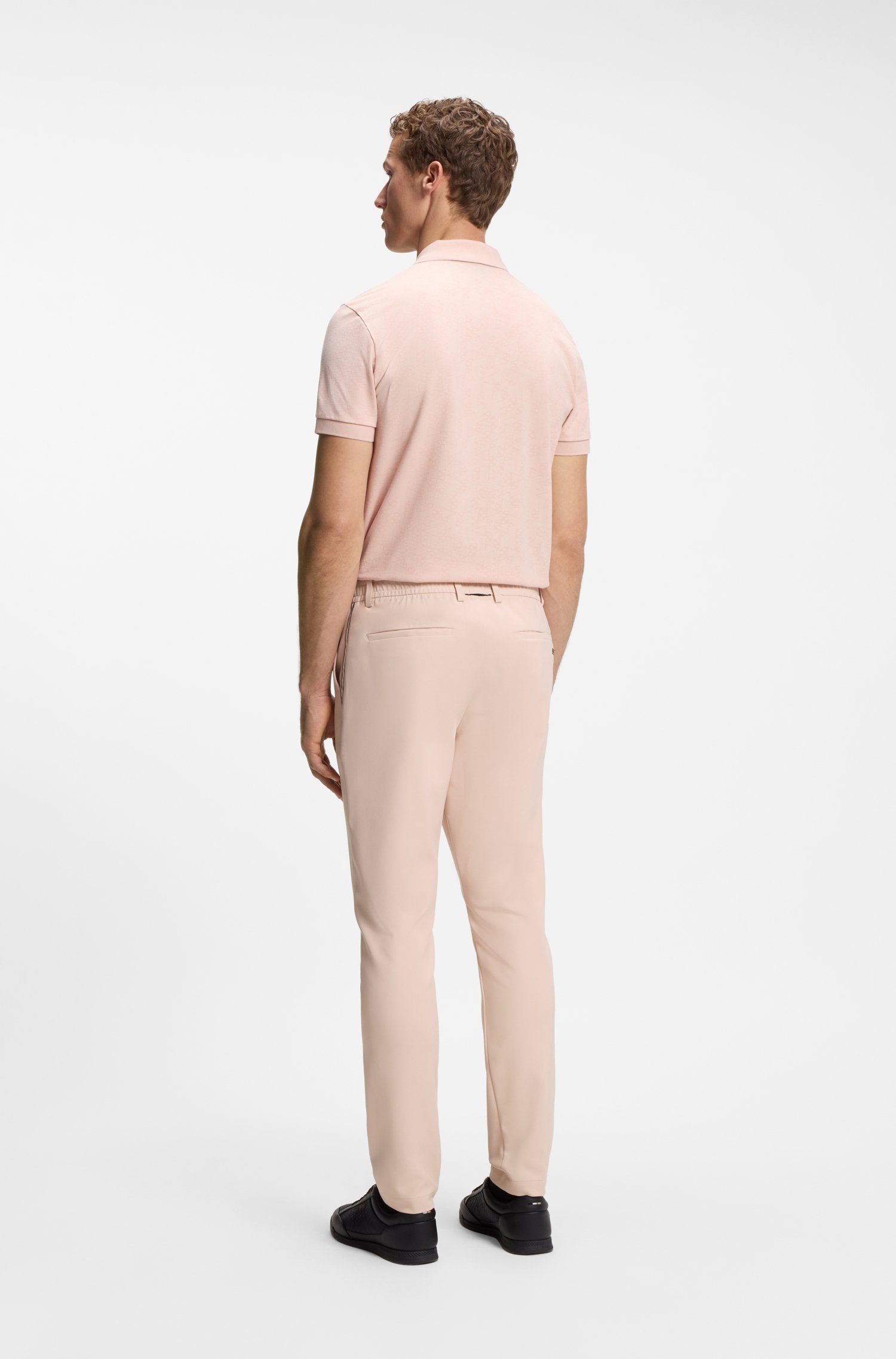 Boss Regular-fit trousers in water-repellent stretch fabric byxor herr – bild 2