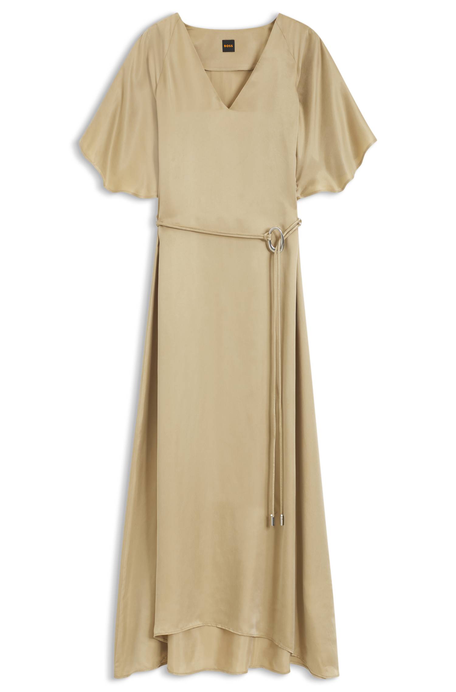 Boss V-neck dress with buckled spaghetti belt klänningar dam – bild 4