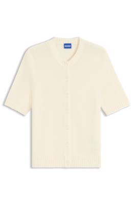 Regular-fit cardigan blended with virgin wool 1