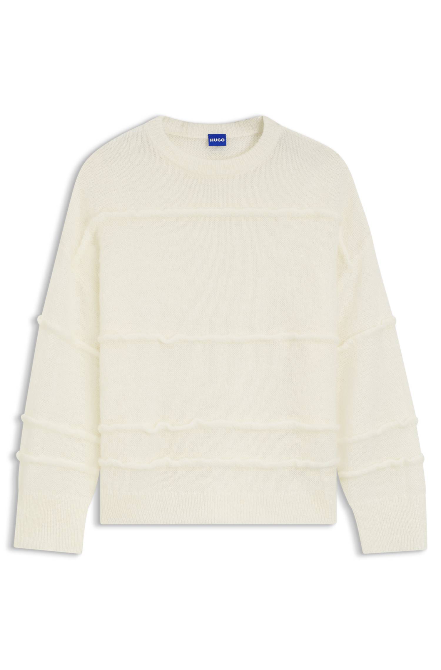Hugo Oversized-fit sweater with rolling lines stickade tröjor dam – bild 4