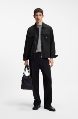 Hugo Oversized-fit shirt with zip closure overshirts herr – bild 2
