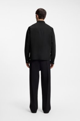Hugo Oversized-fit shirt with zip closure overshirts herr – bild 3