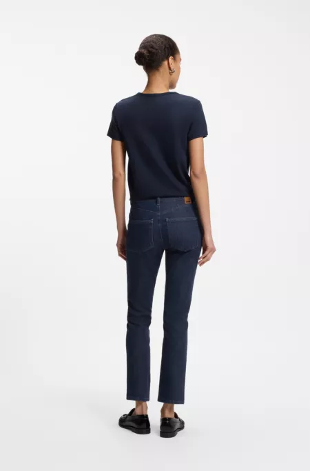 Regular-fit kick flare jeans in stretch denim