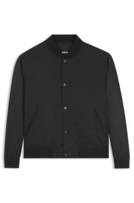 Water-repellent jacket with monogram-pattern sleeves 1