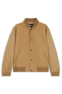 Water-repellent jacket with monogram-pattern sleeves 1