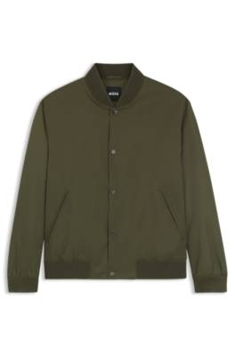 Water-repellent jacket with monogram-pattern sleeves 4