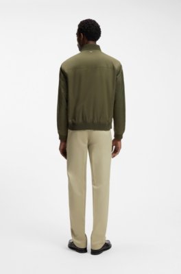 Water-repellent jacket with monogram-pattern sleeves 2