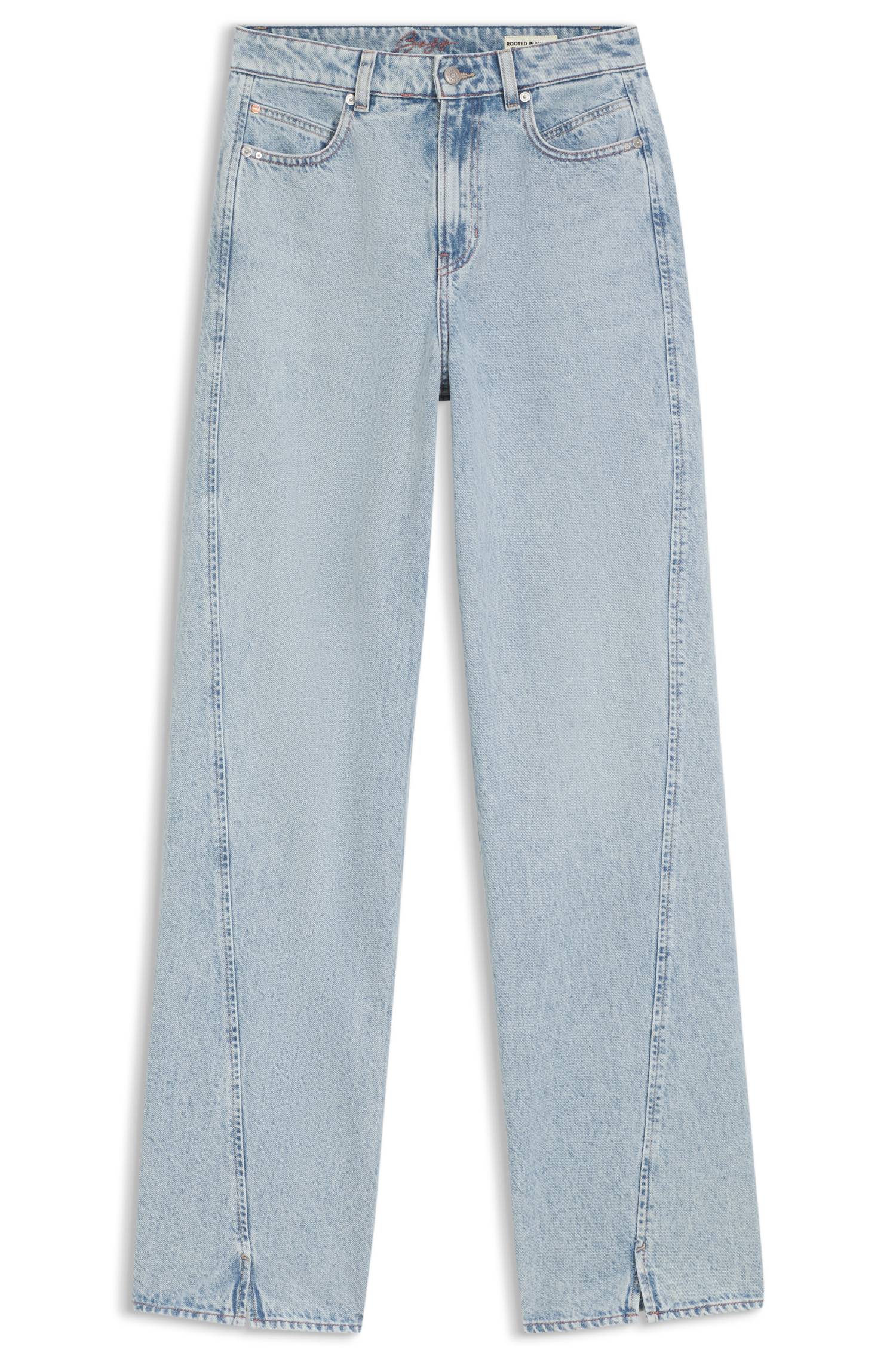 Boss High-rise wide-leg jeans dam – bild 4