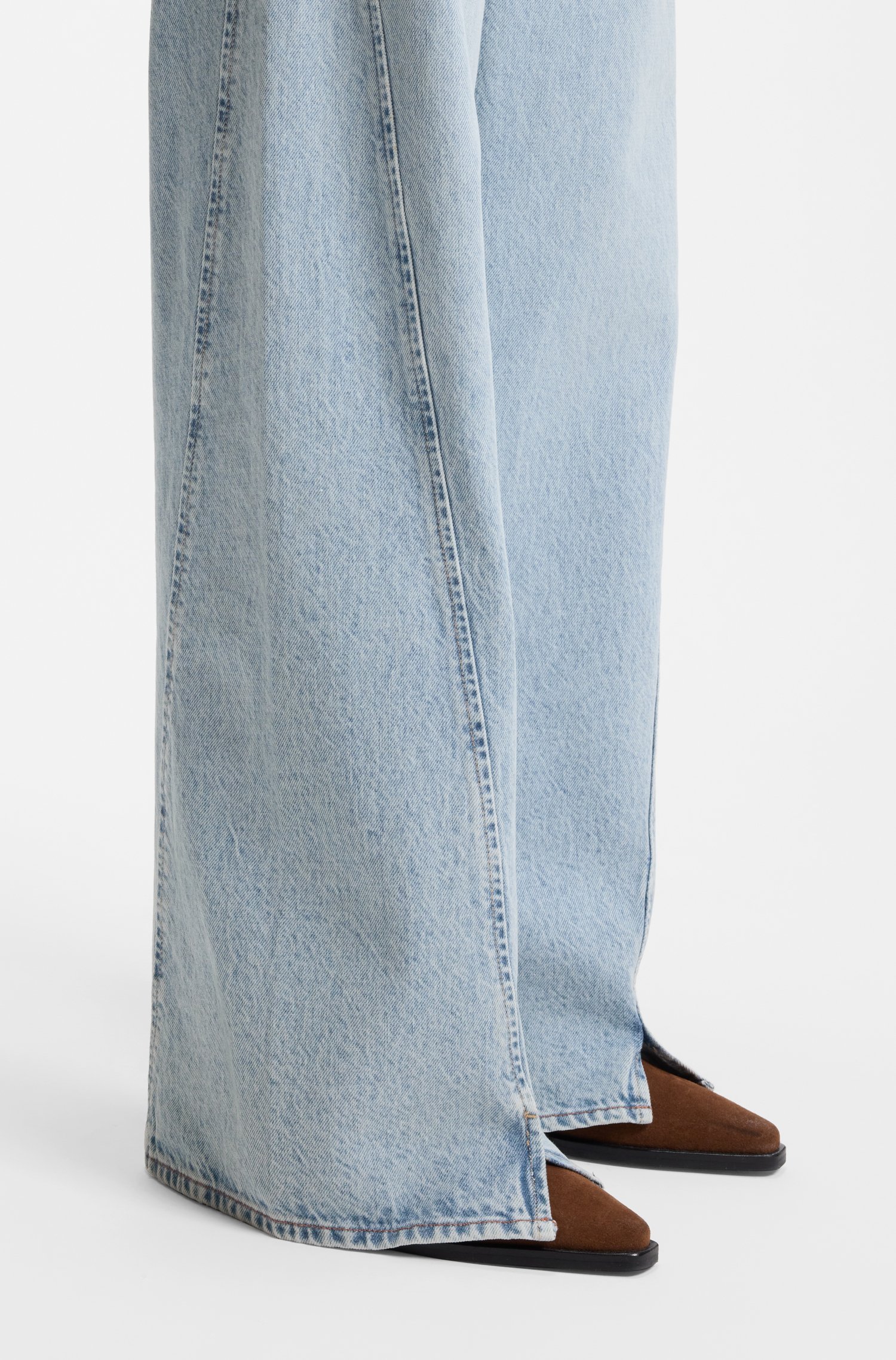 Boss High-rise wide-leg jeans dam – bild 3