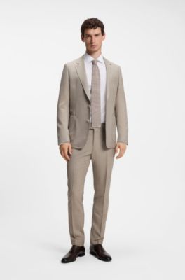 BOSS BY BECKHAM slim-fit shirt in cotton, White