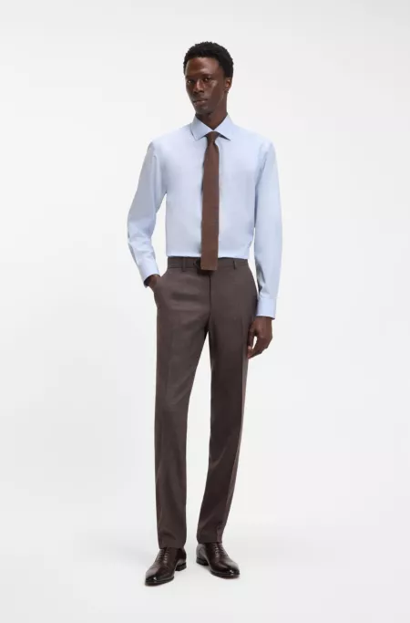 BOSS BY BECKHAM Slim-fit cotton shirt