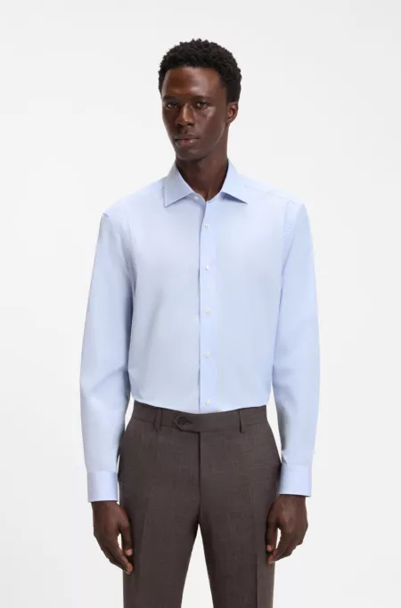 BOSS BY BECKHAM Slim-fit cotton shirt