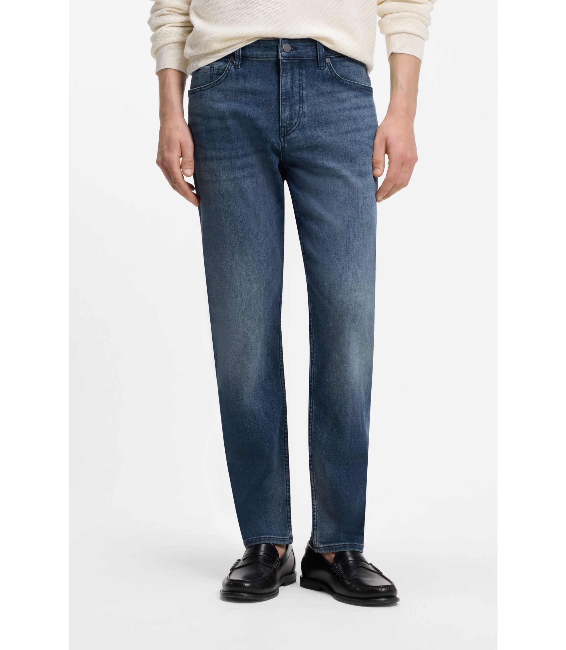 Men's Regular-fit Jeans by HUGO BOSS