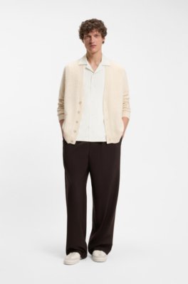 Boss BY BECKHAM relaxed-fit shirt in fluid fabric kortärmade skjortor herr – bild 2