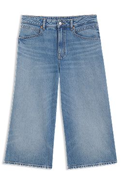 Relaxed-Fit Cropped-Jeans mit mittlerer Bundhöhe