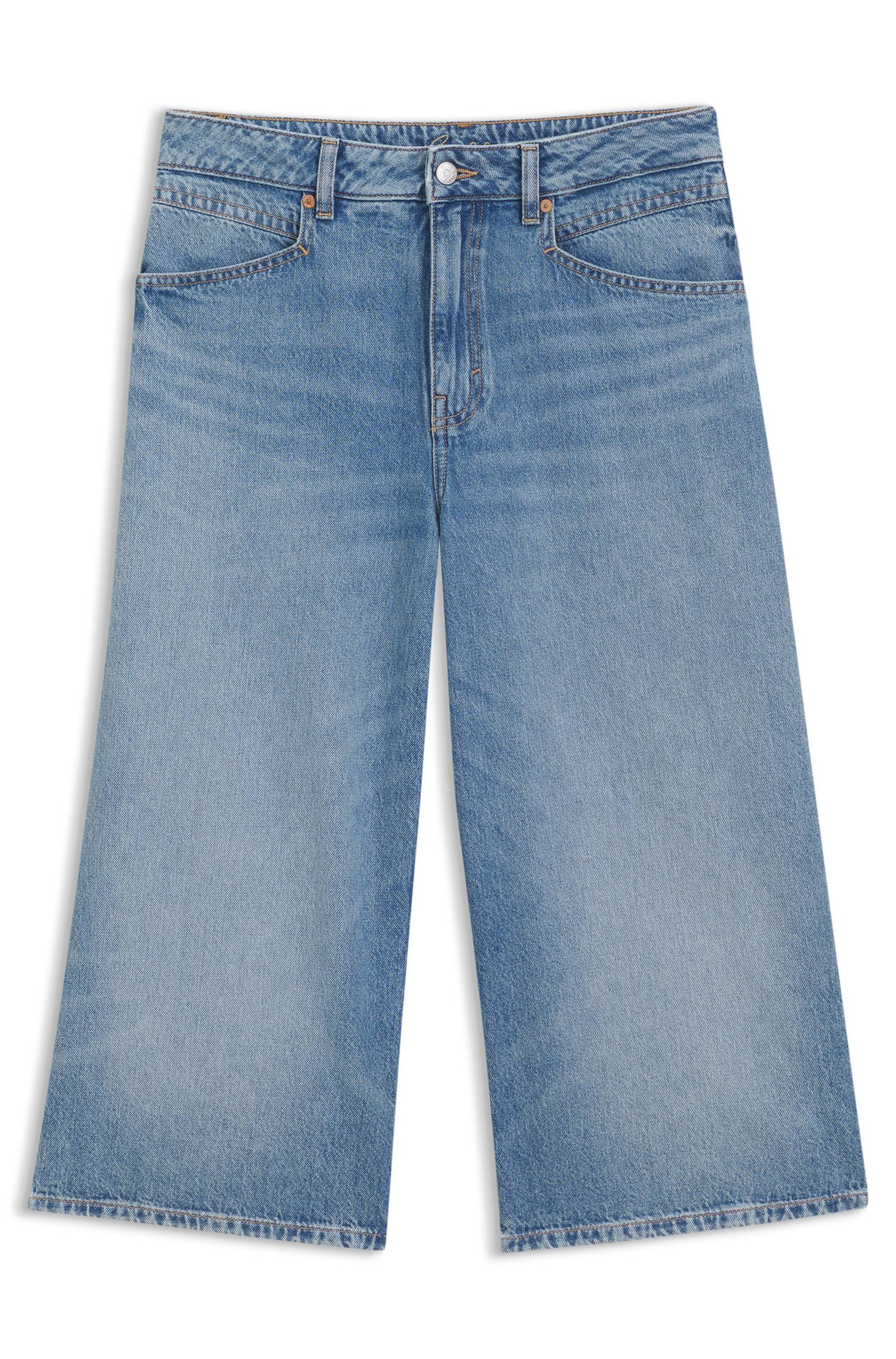 Boss Mid-rise cropped jeans in relaxed fit dam – bild 4