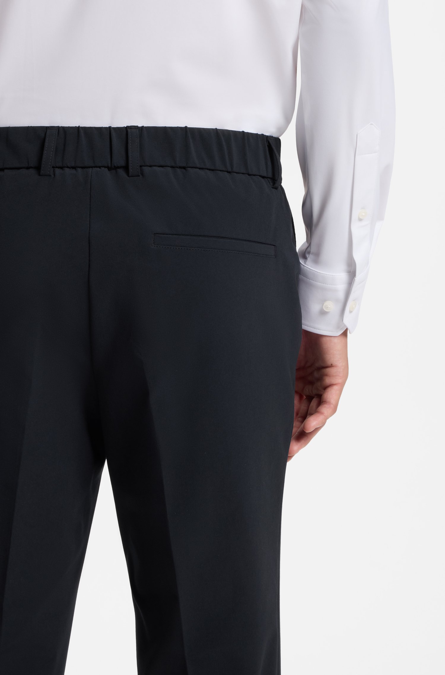 Boss Slim-fit trousers in performance stretch fabric byxor herr – bild 3