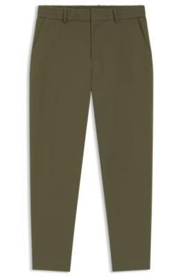 Boss Tapered-fit trousers in performance stretch fabric casual byxor herr – bild 4