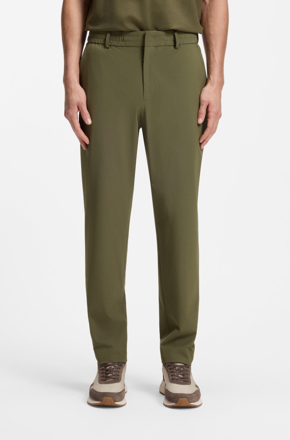 Tapered-fit trousers in performance stretch fabric