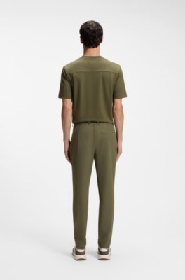Boss Tapered-fit trousers in performance stretch fabric casual byxor herr – bild 2