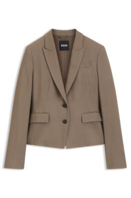 Boss Slim-fit blazer in stretch gabardine dam – bild 4