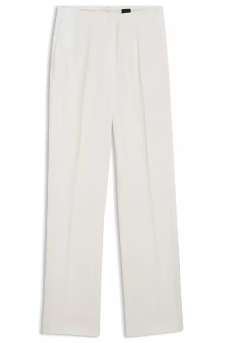 Pantalon Straight en tissu mat