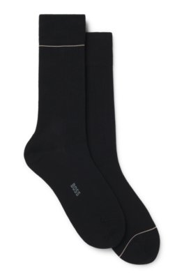 Two-pack of ribbed socks with signature-stripe details