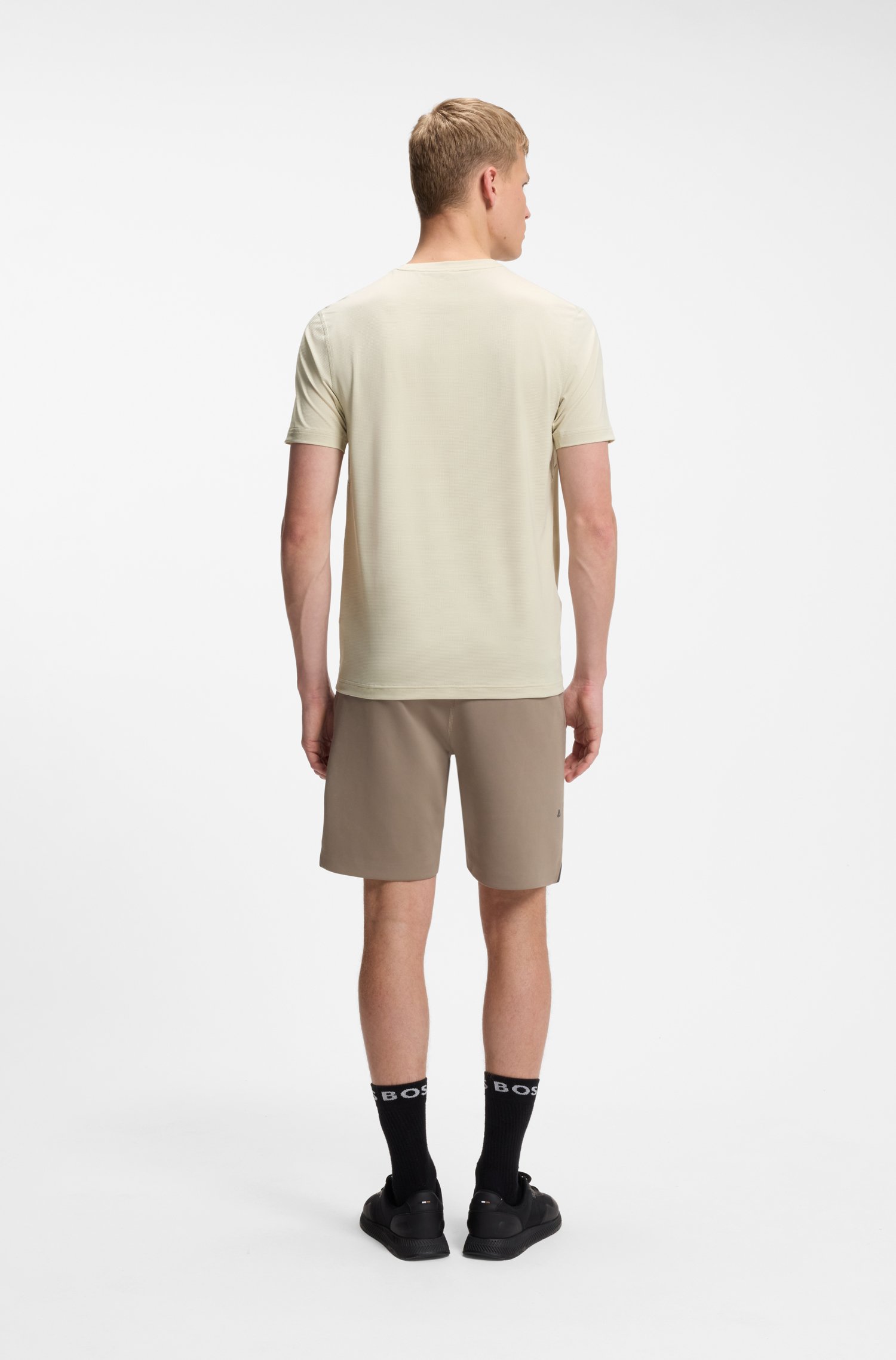 Boss Active t-shirt ljusbeige herr – bild 4