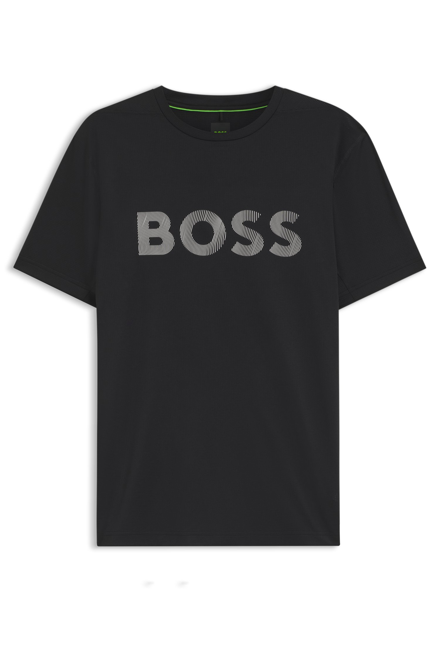 Boss Active slim-fit logo T-shirt with moisture management herr