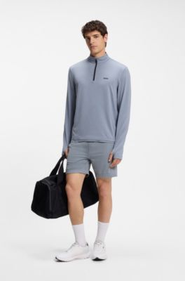 Active Pantaloni casual regular fit con tasselli, Grigio