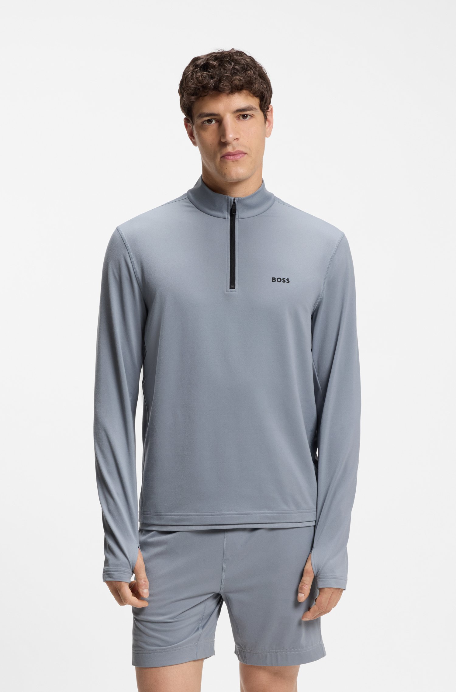 Boss sweatshirt Active med halvblixtlås herr – bild 2